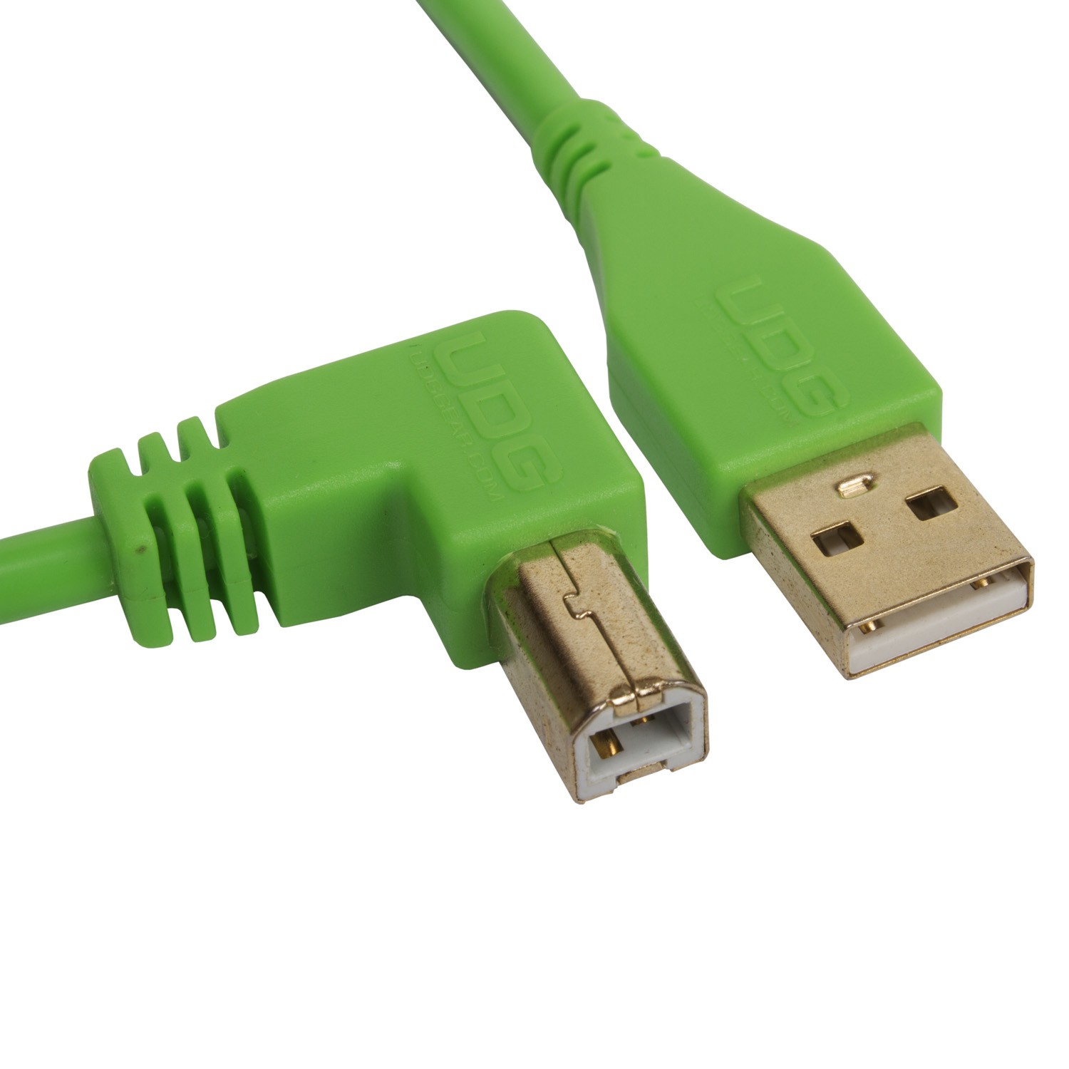 UDG Ultimate Audio Cable USB 2.0 AB Green Angled 2m DJPundits